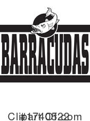 Barracuda Clipart #1740522 by Johnny Sajem