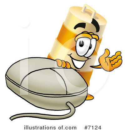 Royalty-Free (RF) Barrel Clipart Illustration by Mascot Junction - Stock Sample #7124