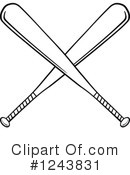 Baseball Bat Clipart #1243831 by Hit Toon
