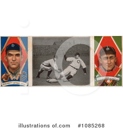 Royalty-Free (RF) Baseball Card Clipart Illustration by JVPD - Stock Sample #1085268