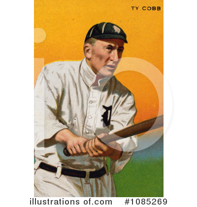 Ty Cobb Clipart #1085269 by JVPD