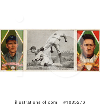 Royalty-Free (RF) Baseball Card Clipart Illustration by JVPD - Stock Sample #1085276