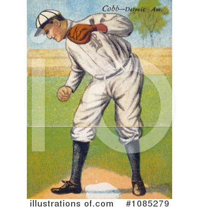Royalty-Free (RF) Baseball Card Clipart Illustration by JVPD - Stock Sample #1085279