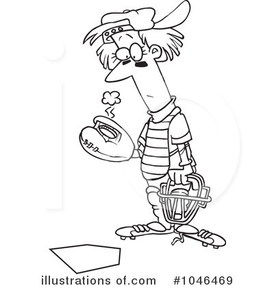 Royalty-Free (RF) Baseball Clipart Illustration by toonaday - Stock Sample #1046469