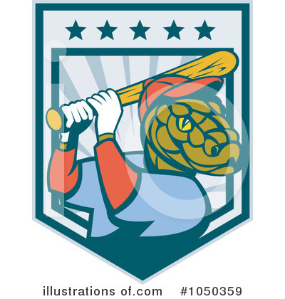 Royalty-Free (RF) Baseball Clipart Illustration by patrimonio - Stock Sample #1050359