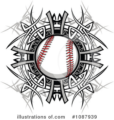 Royalty-Free (RF) Baseball Clipart Illustration by Chromaco - Stock Sample #1087939