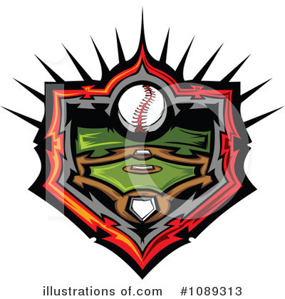 Royalty-Free (RF) Baseball Clipart Illustration by Chromaco - Stock Sample #1089313