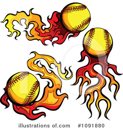 Royalty-Free (RF) Baseball Clipart Illustration by Chromaco - Stock Sample #1091880