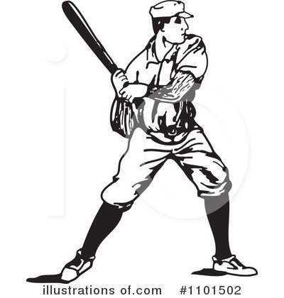 Baseball Player Clipart #1101502 by BestVector