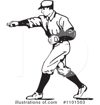 Royalty-Free (RF) Baseball Clipart Illustration by BestVector - Stock Sample #1101503