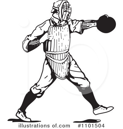 Royalty-Free (RF) Baseball Clipart Illustration by BestVector - Stock Sample #1101504