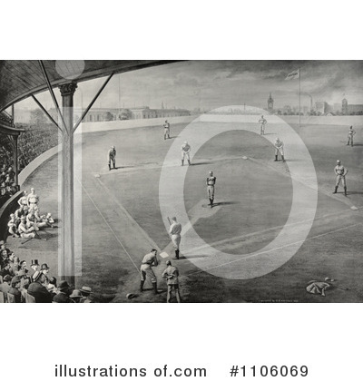 Royalty-Free (RF) Baseball Clipart Illustration by JVPD - Stock Sample #1106069