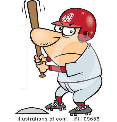 Batting Clipart #1109656 by toonaday