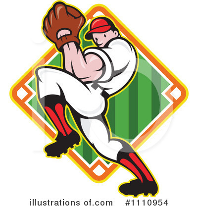 Royalty-Free (RF) Baseball Clipart Illustration by patrimonio - Stock Sample #1110954