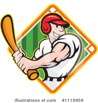 Royalty-Free (RF) Baseball Clipart Illustration by patrimonio - Stock Sample #1110959