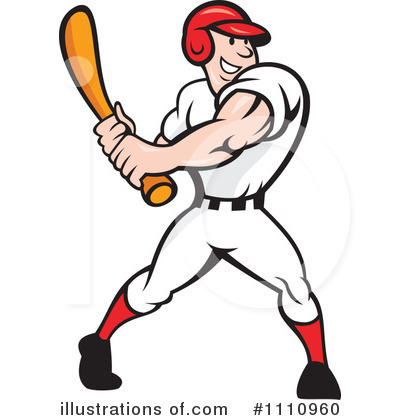 Royalty-Free (RF) Baseball Clipart Illustration by patrimonio - Stock Sample #1110960