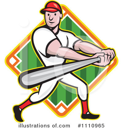 Royalty-Free (RF) Baseball Clipart Illustration by patrimonio - Stock Sample #1110965
