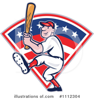 Royalty-Free (RF) Baseball Clipart Illustration by patrimonio - Stock Sample #1112304