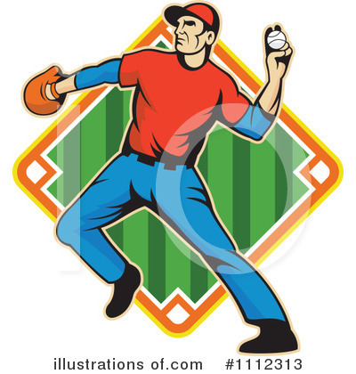 Royalty-Free (RF) Baseball Clipart Illustration by patrimonio - Stock Sample #1112313