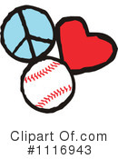 Baseball Clipart #1116943 by Johnny Sajem