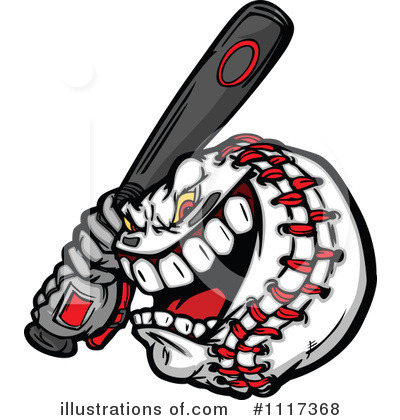 Royalty-Free (RF) Baseball Clipart Illustration by Chromaco - Stock Sample #1117368