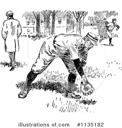 Royalty-Free (RF) Baseball Clipart Illustration by Prawny Vintage - Stock Sample #1135182