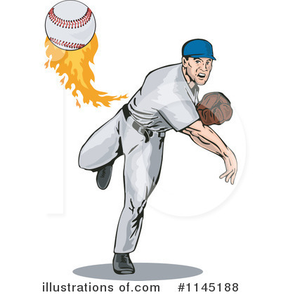 Royalty-Free (RF) Baseball Clipart Illustration by patrimonio - Stock Sample #1145188