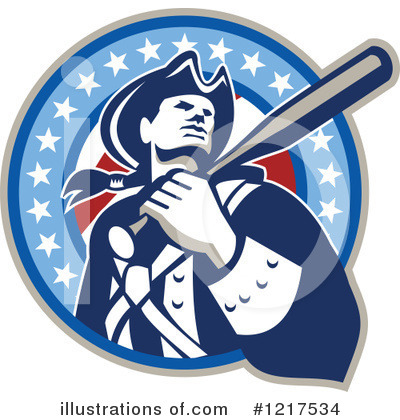 Royalty-Free (RF) Baseball Clipart Illustration by patrimonio - Stock Sample #1217534