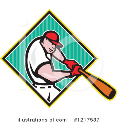Royalty-Free (RF) Baseball Clipart Illustration by patrimonio - Stock Sample #1217537
