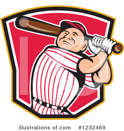 Royalty-Free (RF) Baseball Clipart Illustration by patrimonio - Stock Sample #1232469