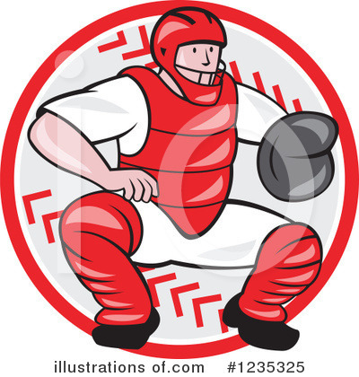 Royalty-Free (RF) Baseball Clipart Illustration by patrimonio - Stock Sample #1235325