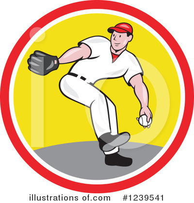 Royalty-Free (RF) Baseball Clipart Illustration by patrimonio - Stock Sample #1239541