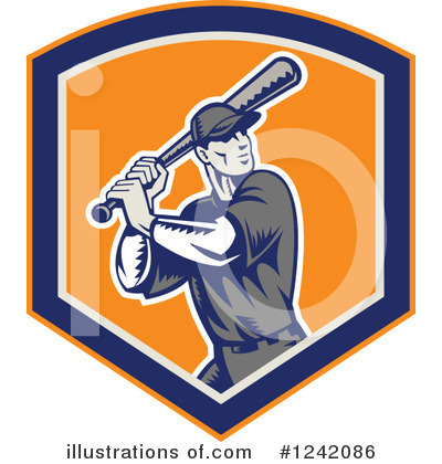 Royalty-Free (RF) Baseball Clipart Illustration by patrimonio - Stock Sample #1242086