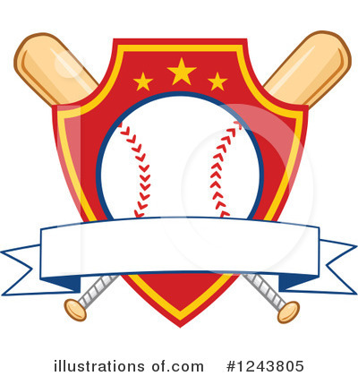 Royalty-Free (RF) Baseball Clipart Illustration by Hit Toon - Stock Sample #1243805