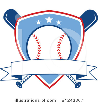 Royalty-Free (RF) Baseball Clipart Illustration by Hit Toon - Stock Sample #1243807