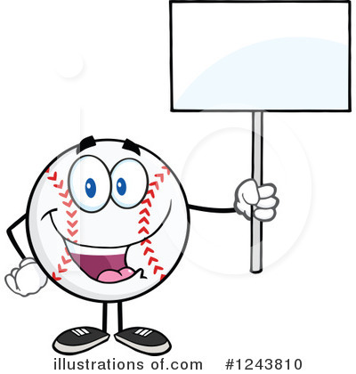 Royalty-Free (RF) Baseball Clipart Illustration by Hit Toon - Stock Sample #1243810