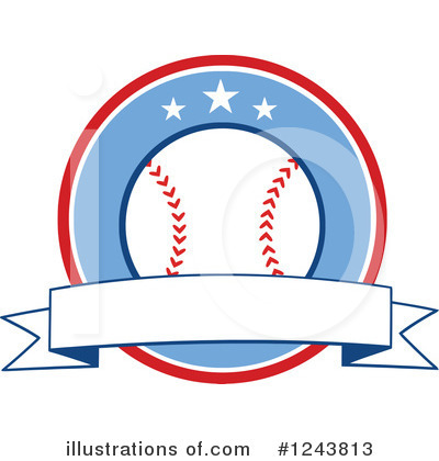 Royalty-Free (RF) Baseball Clipart Illustration by Hit Toon - Stock Sample #1243813