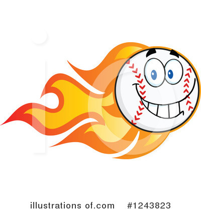 Royalty-Free (RF) Baseball Clipart Illustration by Hit Toon - Stock Sample #1243823