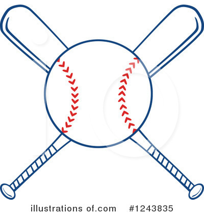 Royalty-Free (RF) Baseball Clipart Illustration by Hit Toon - Stock Sample #1243835