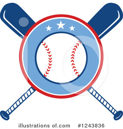 Royalty-Free (RF) Baseball Clipart Illustration by Hit Toon - Stock Sample #1243836