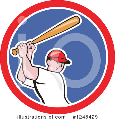 Royalty-Free (RF) Baseball Clipart Illustration by patrimonio - Stock Sample #1245429