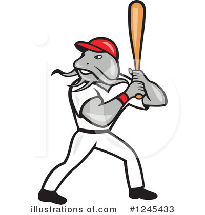 Royalty-Free (RF) Baseball Clipart Illustration by patrimonio - Stock Sample #1245433