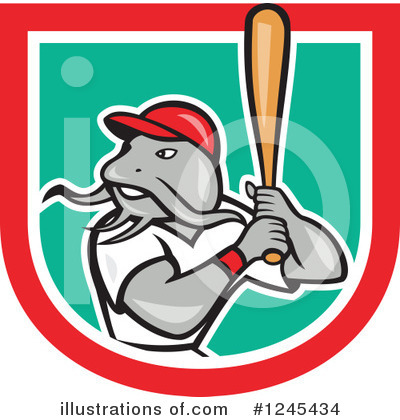 Royalty-Free (RF) Baseball Clipart Illustration by patrimonio - Stock Sample #1245434