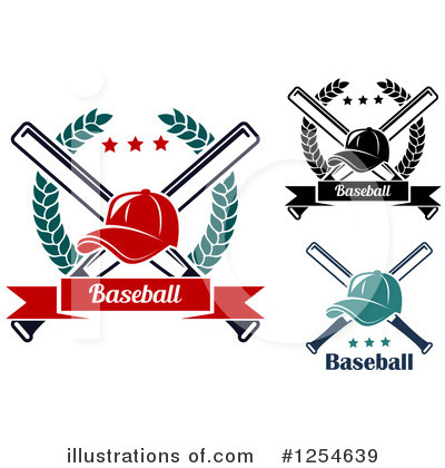 Royalty-Free (RF) Baseball Clipart Illustration by Vector Tradition SM - Stock Sample #1254639