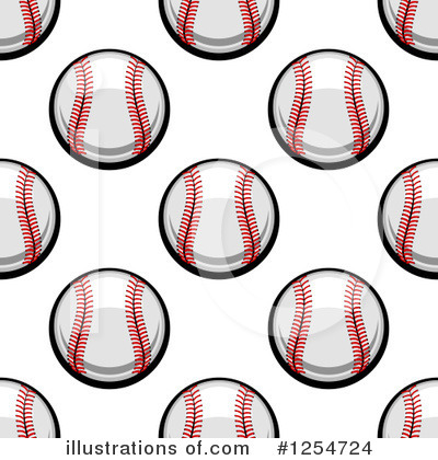Royalty-Free (RF) Baseball Clipart Illustration by Vector Tradition SM - Stock Sample #1254724