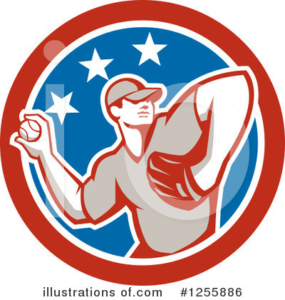 Royalty-Free (RF) Baseball Clipart Illustration by patrimonio - Stock Sample #1255886