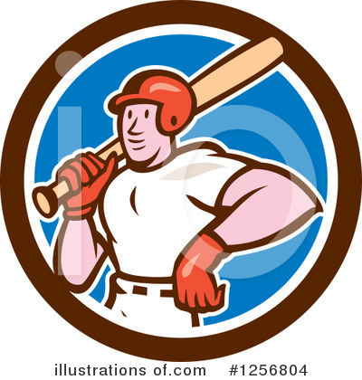Royalty-Free (RF) Baseball Clipart Illustration by patrimonio - Stock Sample #1256804