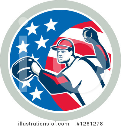 Royalty-Free (RF) Baseball Clipart Illustration by patrimonio - Stock Sample #1261278