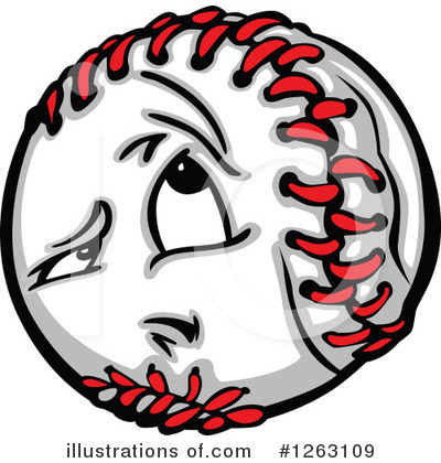 Royalty-Free (RF) Baseball Clipart Illustration by Chromaco - Stock Sample #1263109