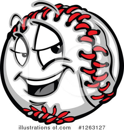 Royalty-Free (RF) Baseball Clipart Illustration by Chromaco - Stock Sample #1263127